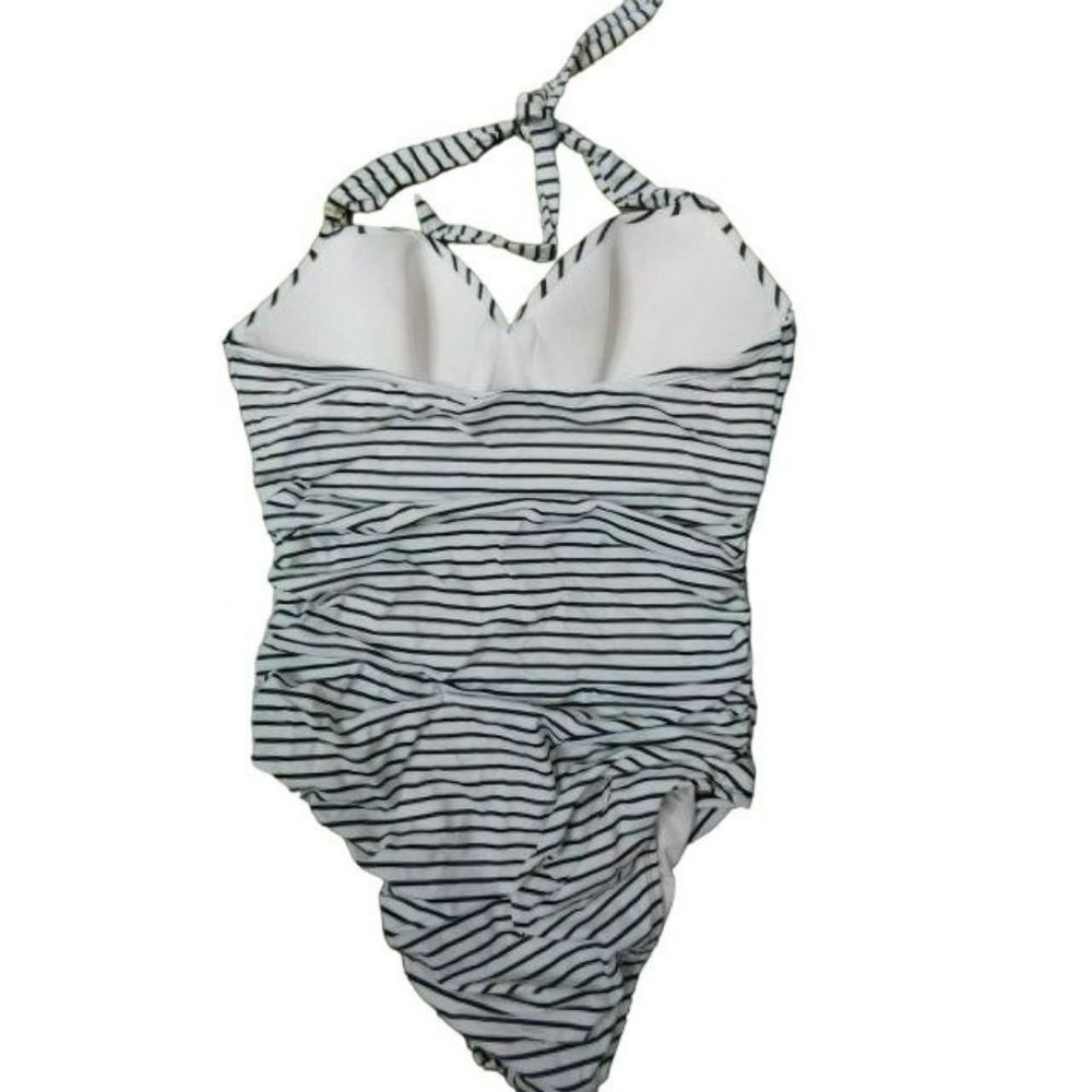 Victoria's Secret Size 38D Striped One Piece Swimsuit Swim - Picture 2 of 2